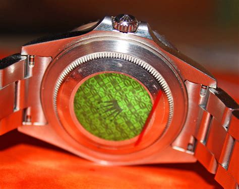 fake rolex green film on caseback|rolex caseback stickers.